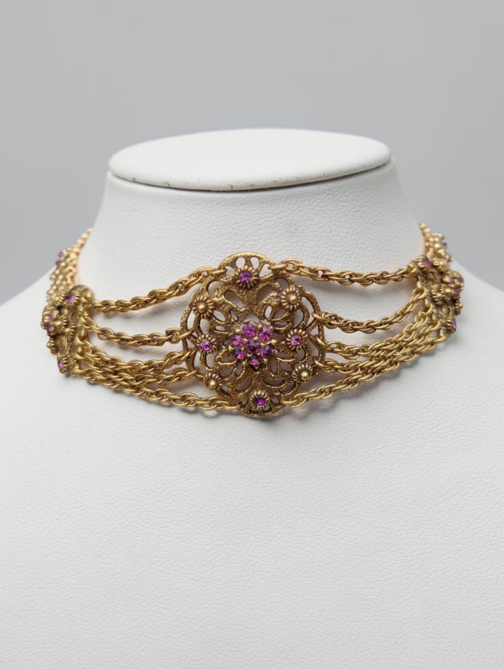 Vintage goldette festoon style choker